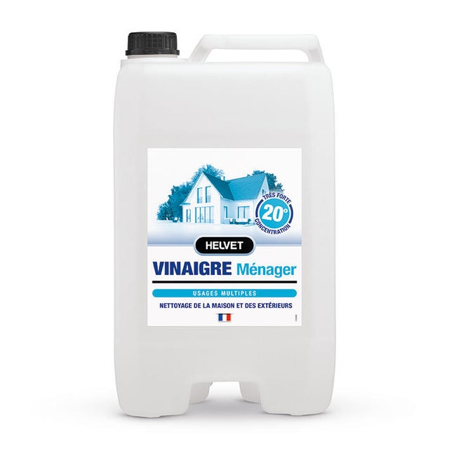 Vinaigre blanc HELVET 20° liquide multisurface, 10L