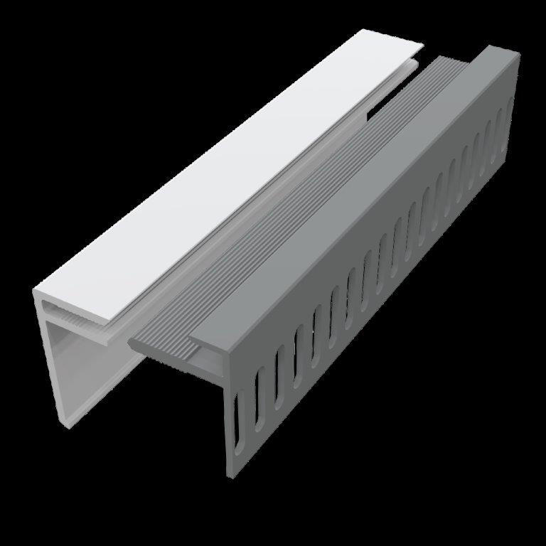 Lot de profils de départ et d'arrêt pvc 25 FREEFOAM Faza / solid blanc 9003 3 m - 3