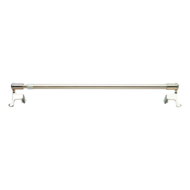 Kit bastone per tendina a vetro a pressione estensibile da 80 a 110 cm Caps in acciaio verniciato ottone lucido Ø 9 mm INSPIRE