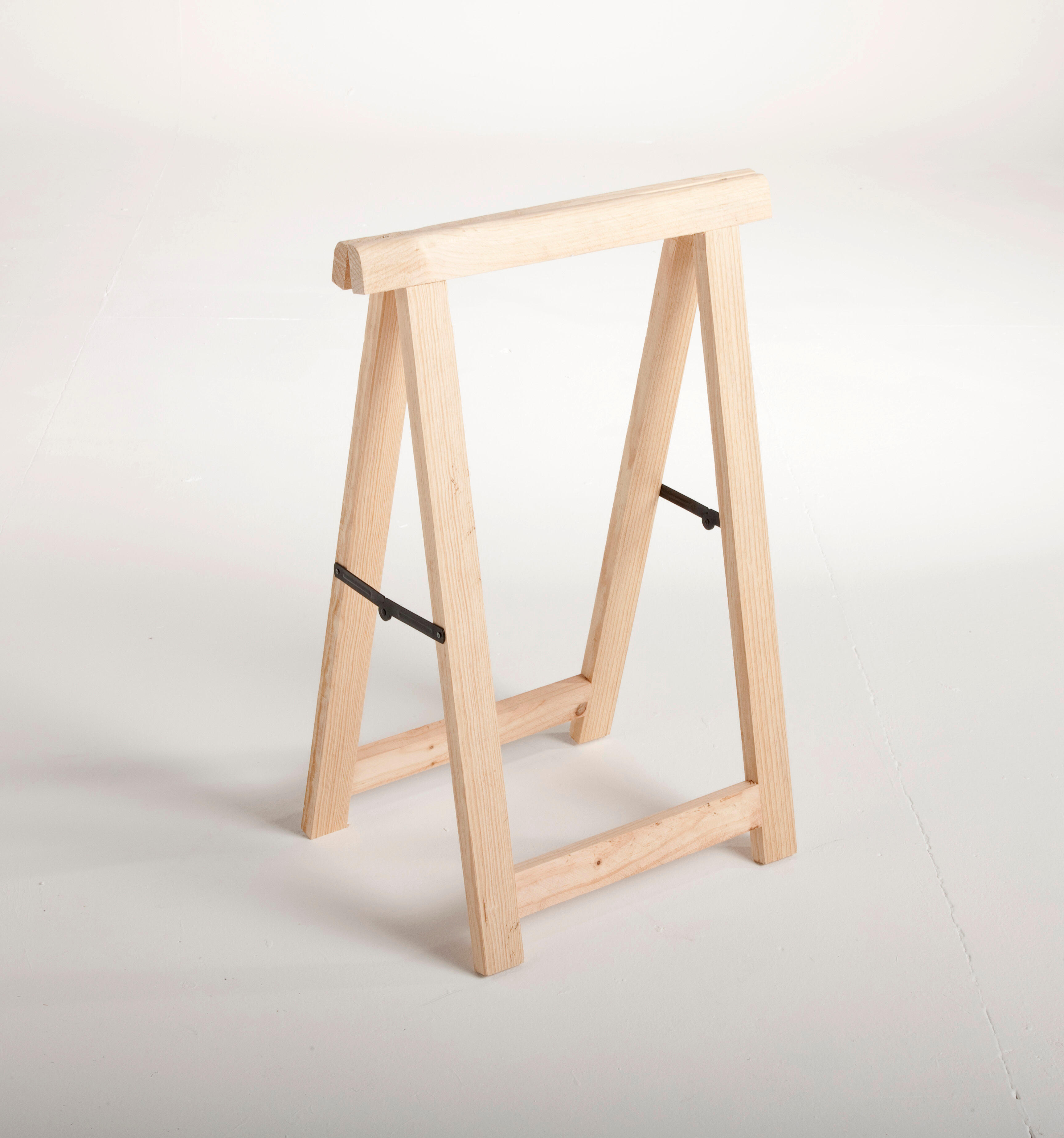 Cavalletto pino Professionale L 53 x P 53 x H 75 cm legno naturale - 3