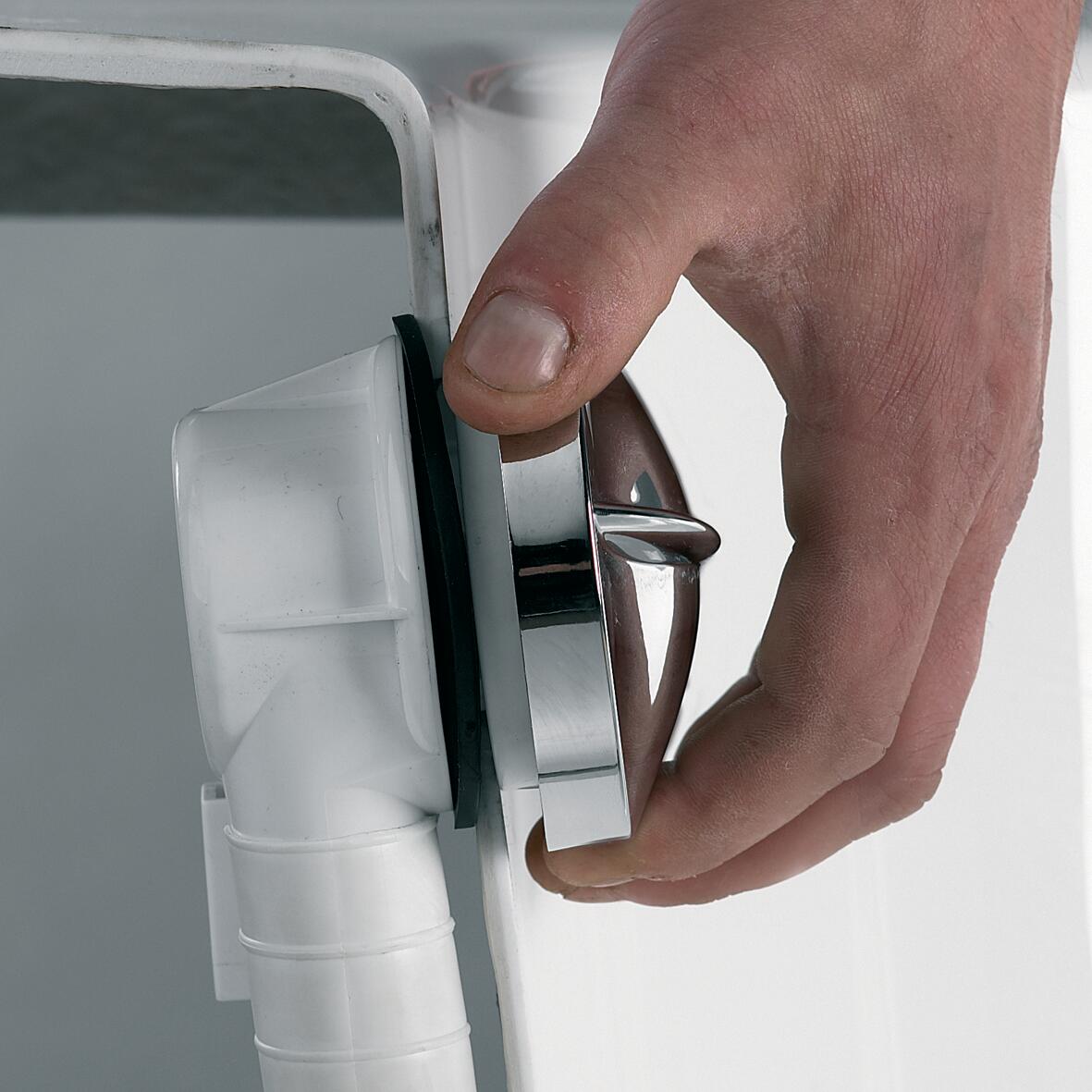 Vidage pour baignoire avec volant vidage baignoire automatique, clapet inox, vol - 2