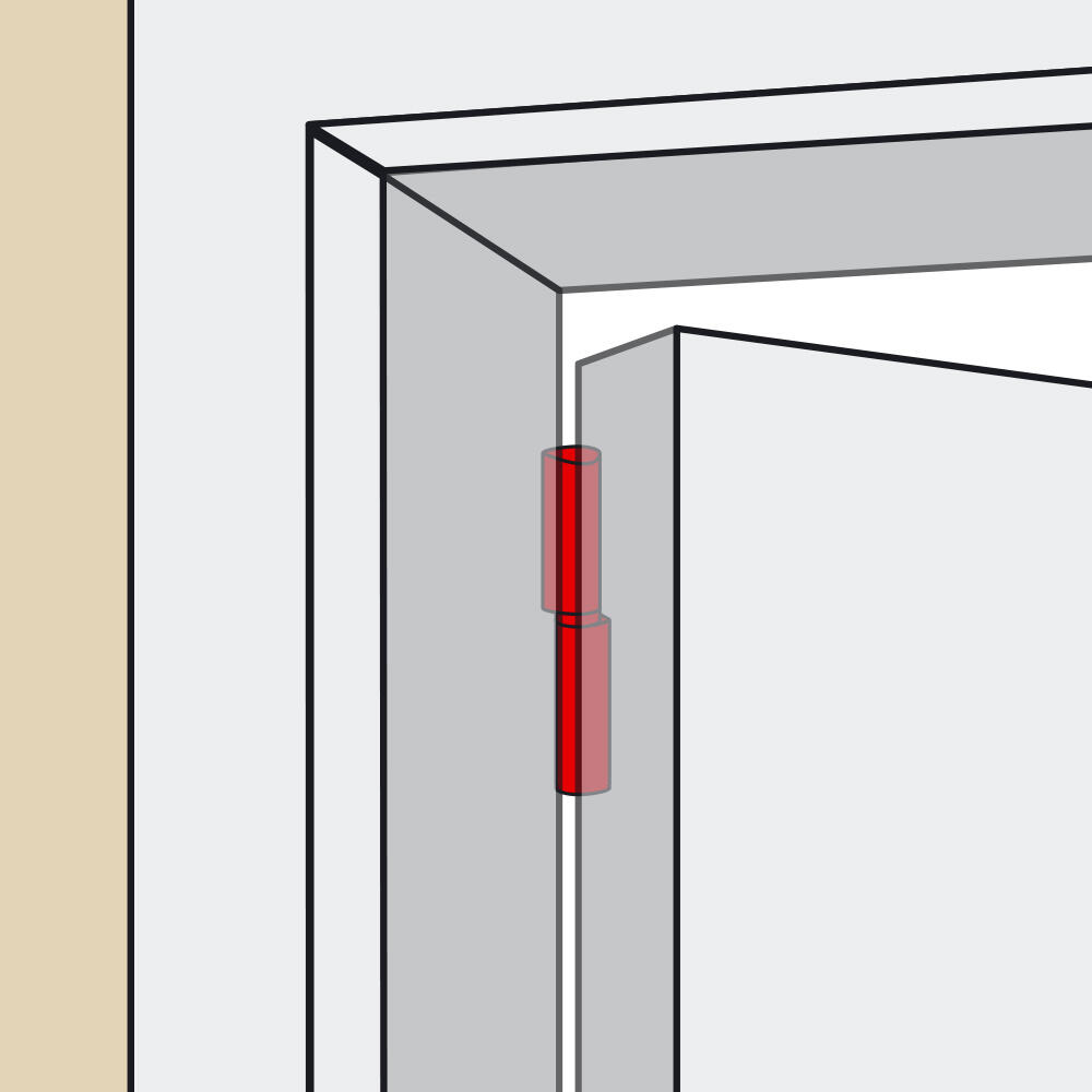Paumelle sans lame à souder acier brut, H.100 x L.25 x P.16 mm AFBAT - 3