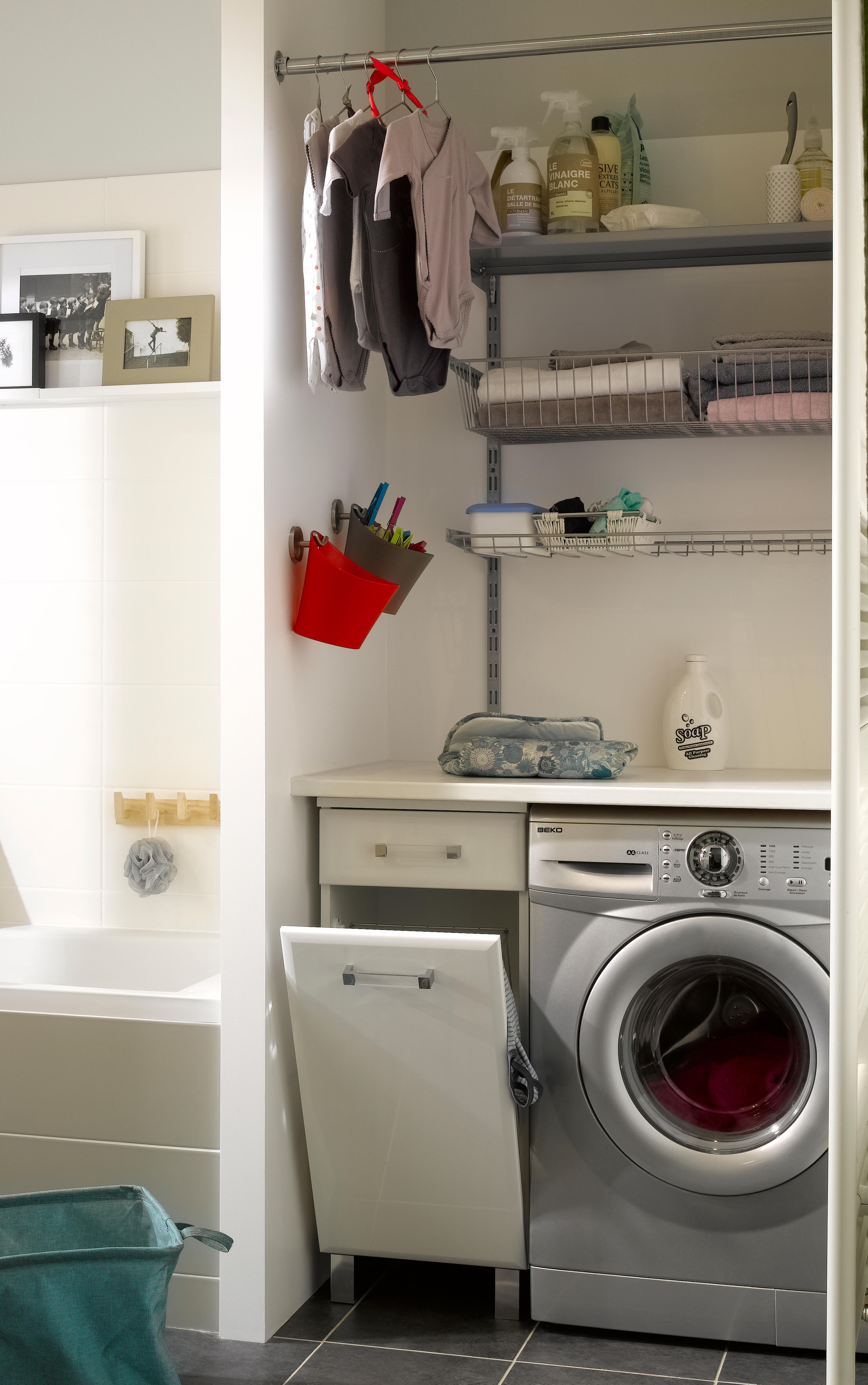 Console double acier epoxy, P.27 cm entraxe 50 mm - 3