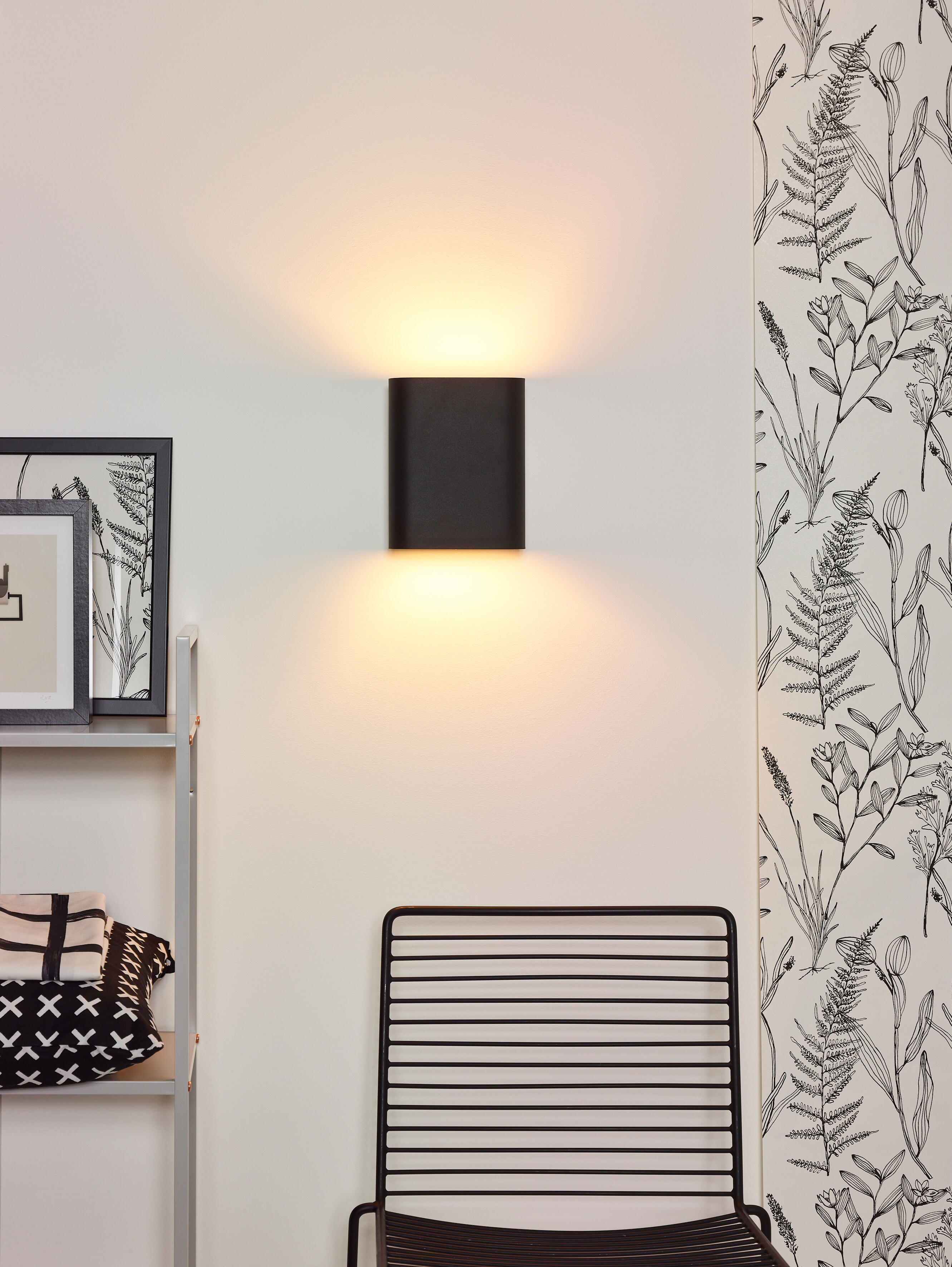 Applique E14 métal, noir, Ovalis, LUCIDE - 3