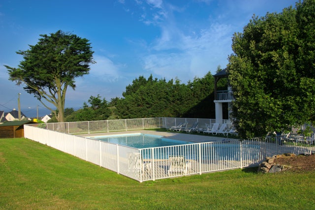 Module barrière de piscine TIERAL aluminium blanc, H.118 x L.197 cm