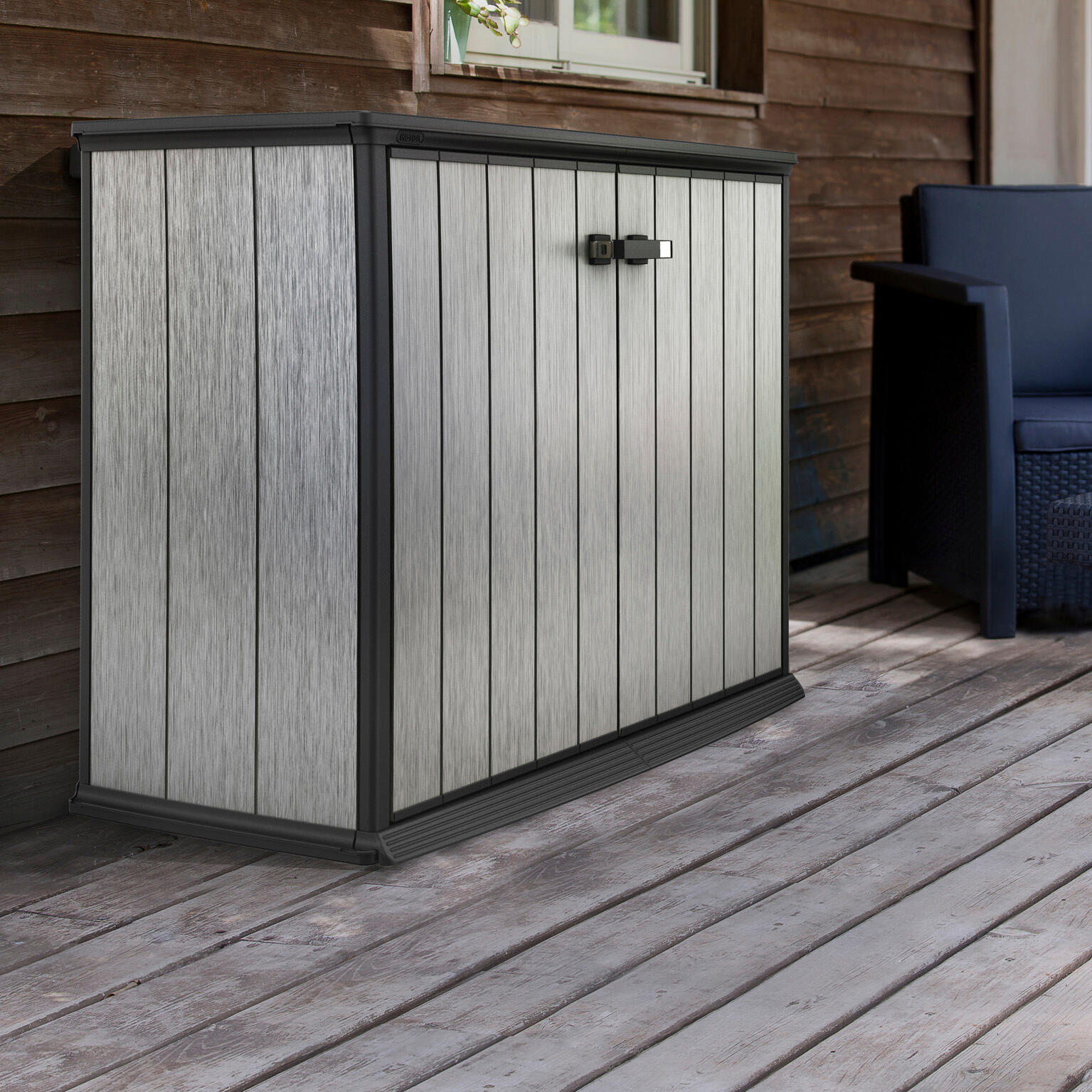 Baule KETER in resina grigio L 140 x H 120 x P 74 cm - 7