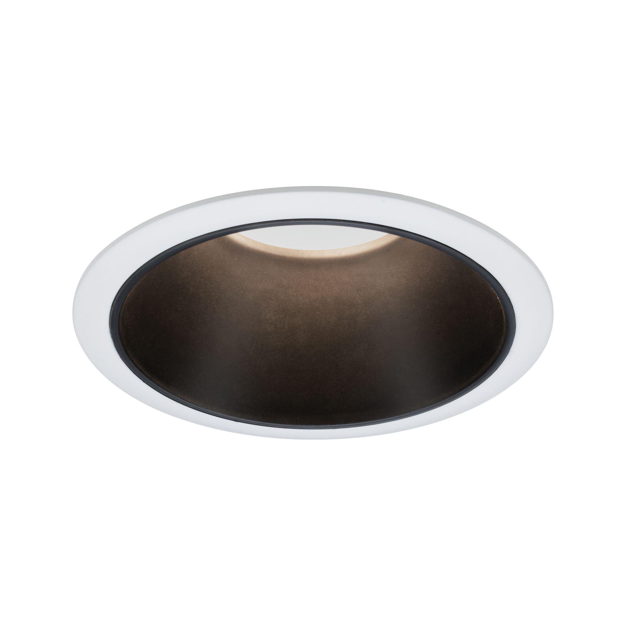Spot individuel à encastrer Cole led intégrée, 2700K PAULMANN rond blanc/noir - 4