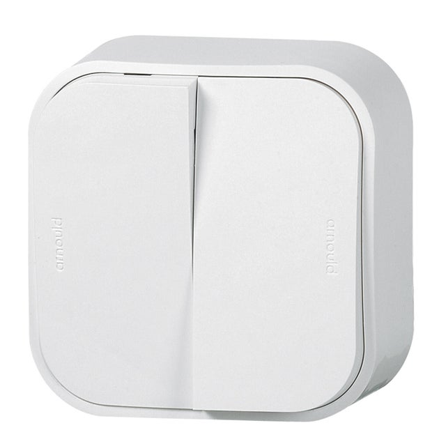 Interrupteur Va-et-vient Arnould 1001 - Blanc, Occasion, Fonctionnel