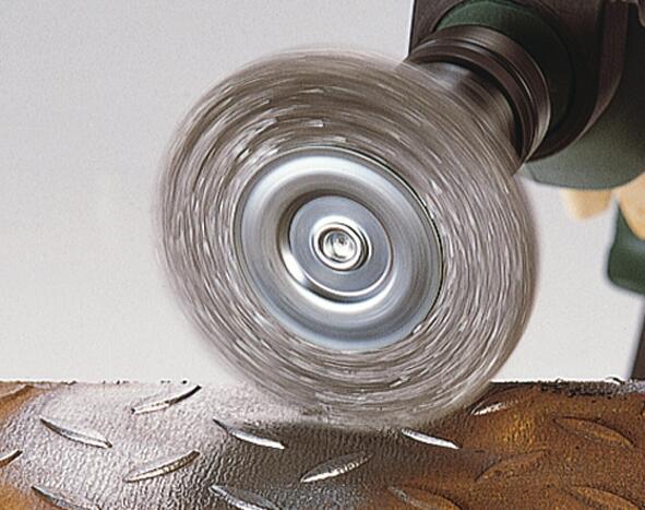 Brosse métallique circulaire pour multimatière WOLFCRAFT 2101000, Diam.75x16 mm - 5
