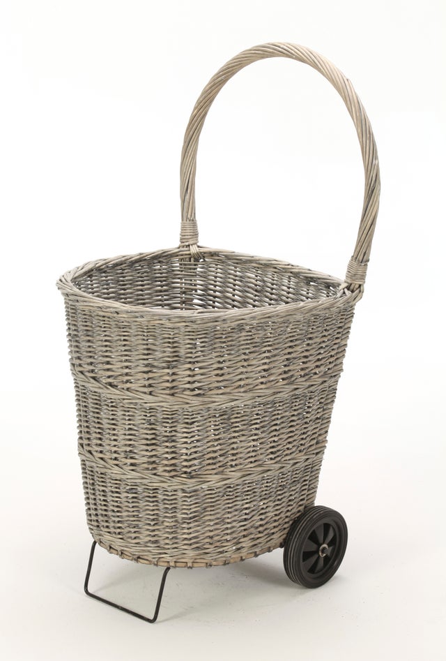 Chariot à bûches gris DIXNEUF Exo l.47 x H.92 cm