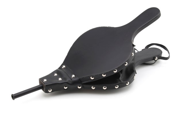 Soufflet bois FIRE Ubis noir H.46 x l.18 cm