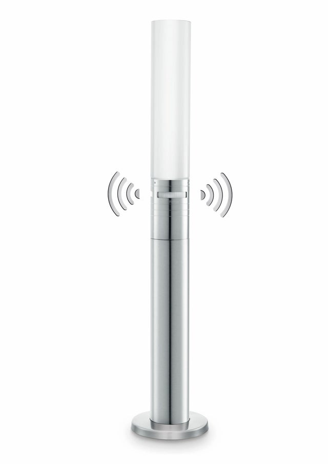 Lampione da giardino con sensore di moviemtno, Gl60 led H 103.8 cm, argento 781 LUMEN, IP44 STEINEL