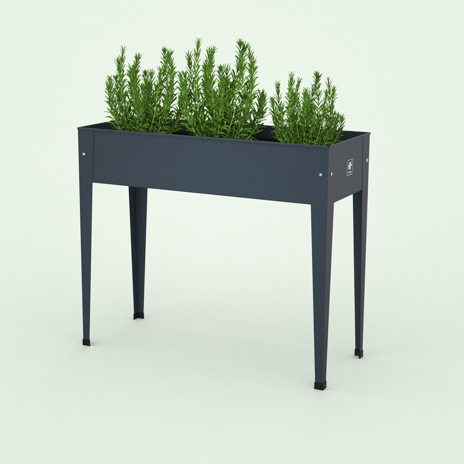 Potager sur pied acier noir l.40 x H.100 cm HERSTERA GARDEN - 7