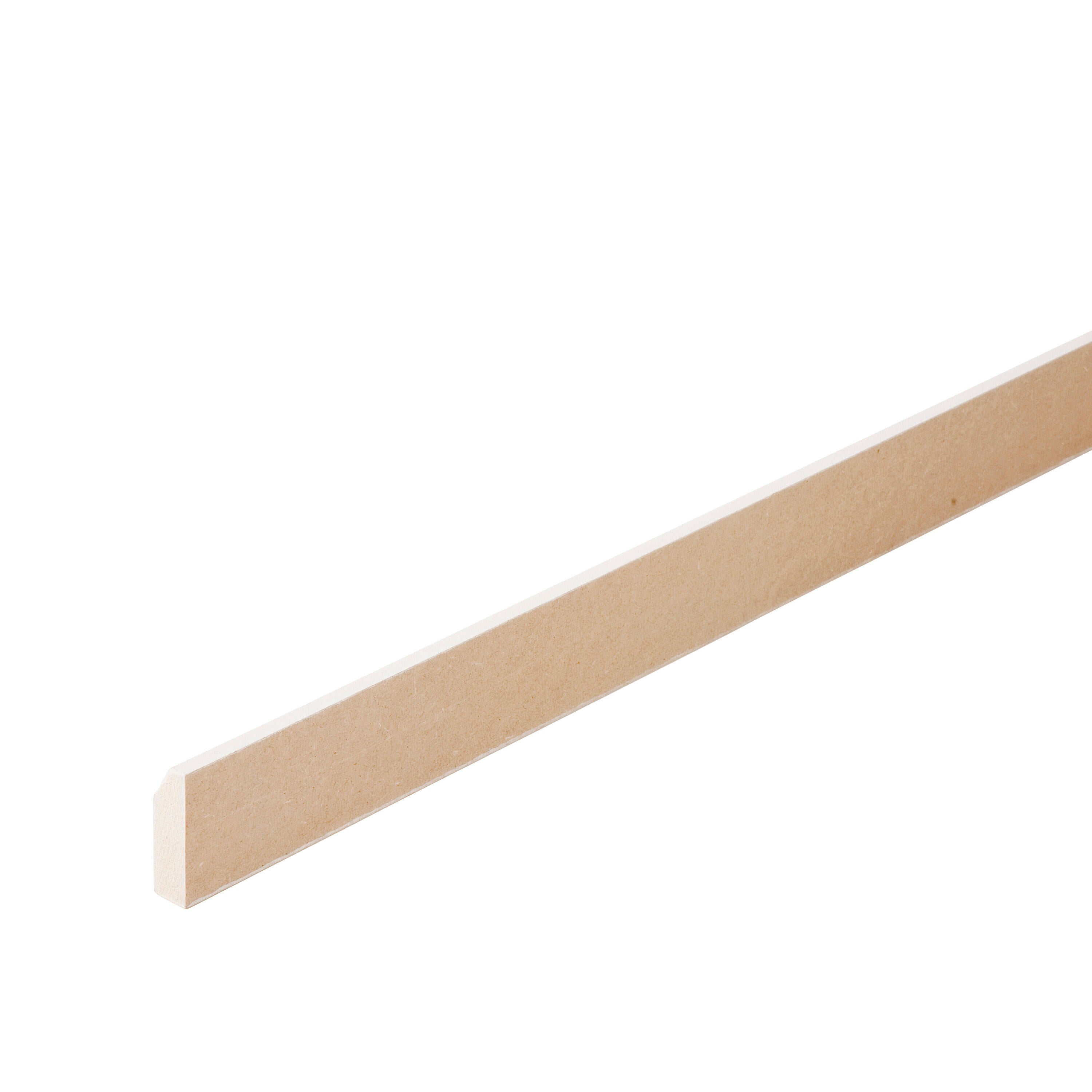 Sabot pour plinthe mdf blanc H.5.3 cm x L.2m, Ep.1.6 cm - 2