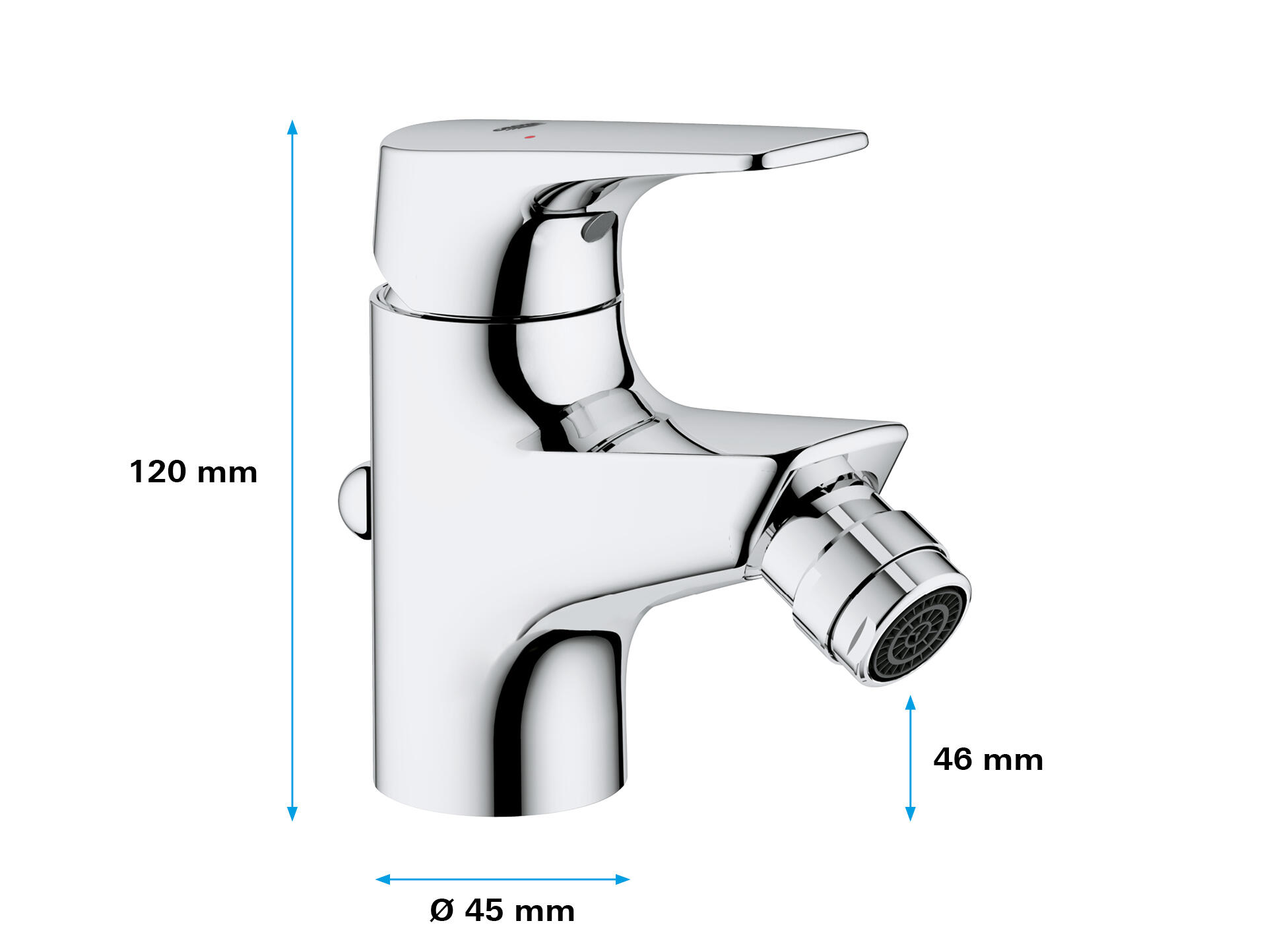 Mitigeur de bidet chrome brillant, GROHE Start flow - 2