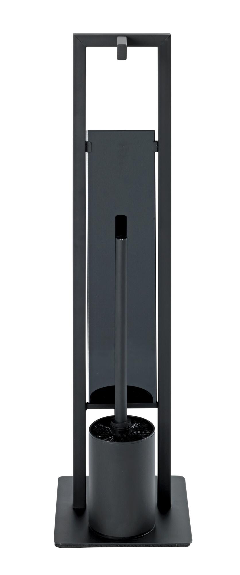 Suporte para piaçaba e porta-rolos preto envernizado Wenko Rivalta - 9