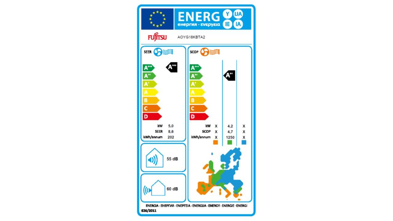 Unità esterna condizionatore FUJITSU dual 18.000 BTU 5 KW R32 Inverter A+++/A++3NGF7089_10 - 2