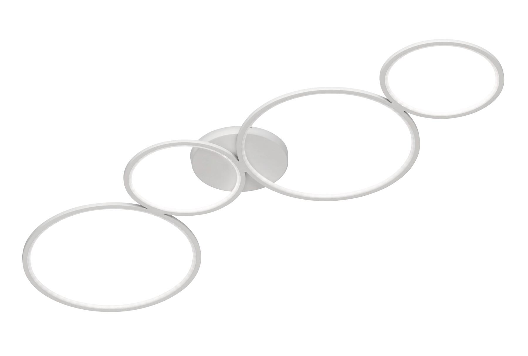 TRIO LIGHTING INTER Plafoniera LED Rondo Ø 95 cm bianco IP20 bianco caldo, 3300 lumen