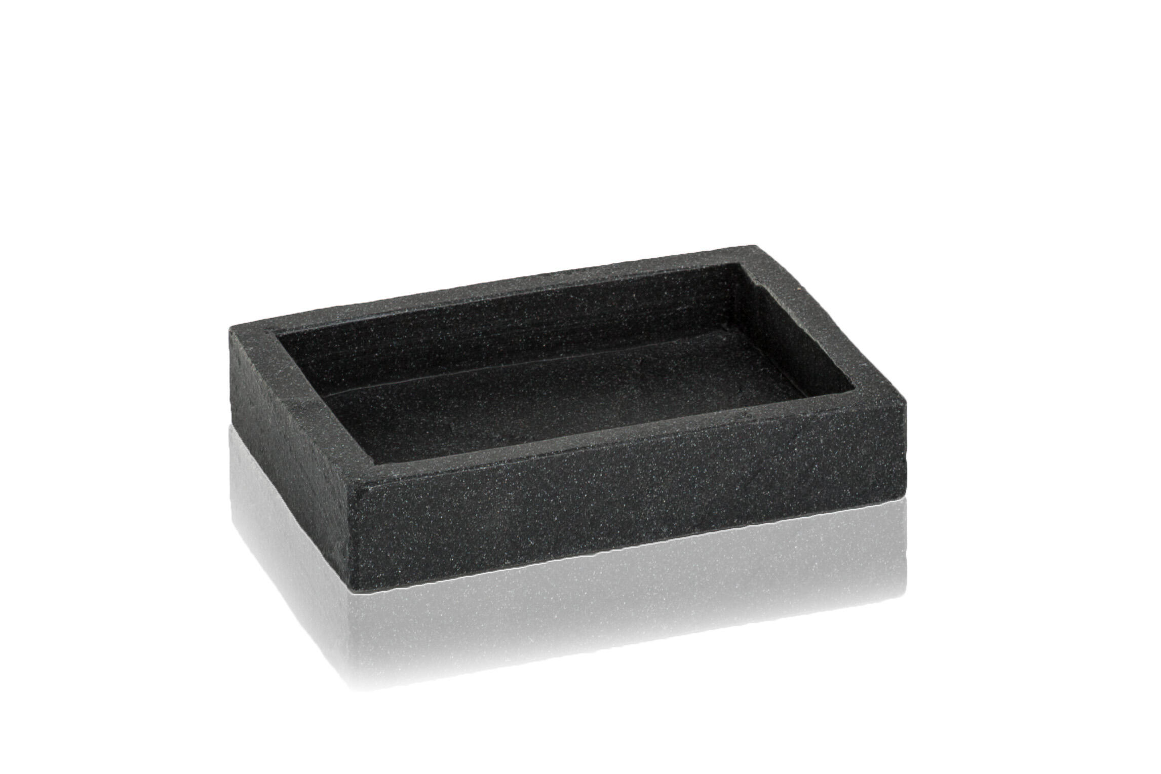 Porta sapone SYL porta sapone in poliresina ardesia ardesia 13.5 cm x 2.5 cm in resina - 6