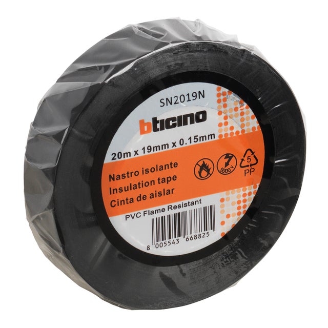 Nastro isolante BT 19 x 0,15 mm, L 20 m nero