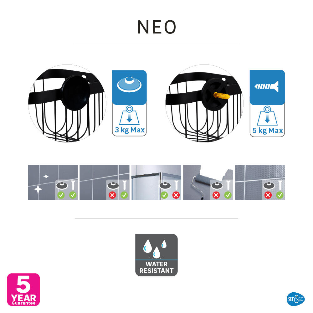 Cesto de ducha Neo - 1