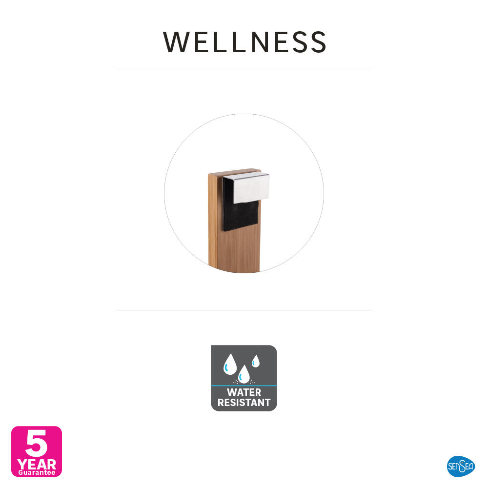 Etagère de douche bois bambou sensea - 1