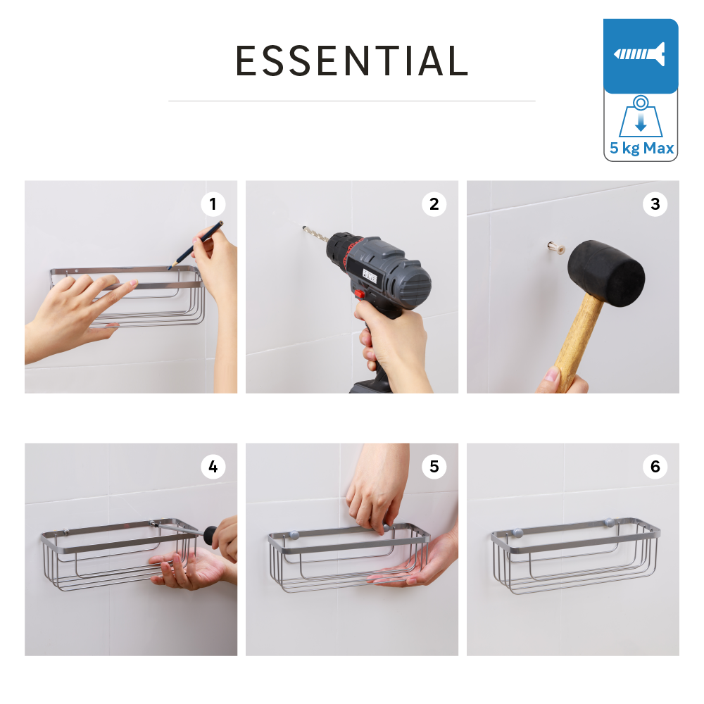 Cesto para duche SENSEA ESSENTIAL - 4