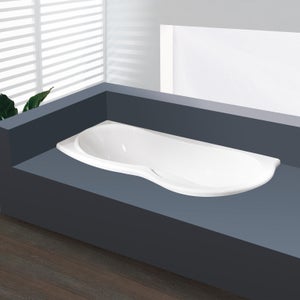 Baignoire Balnéo 70x170, Acrilique Blanc, Avec Défauts Esthétiques