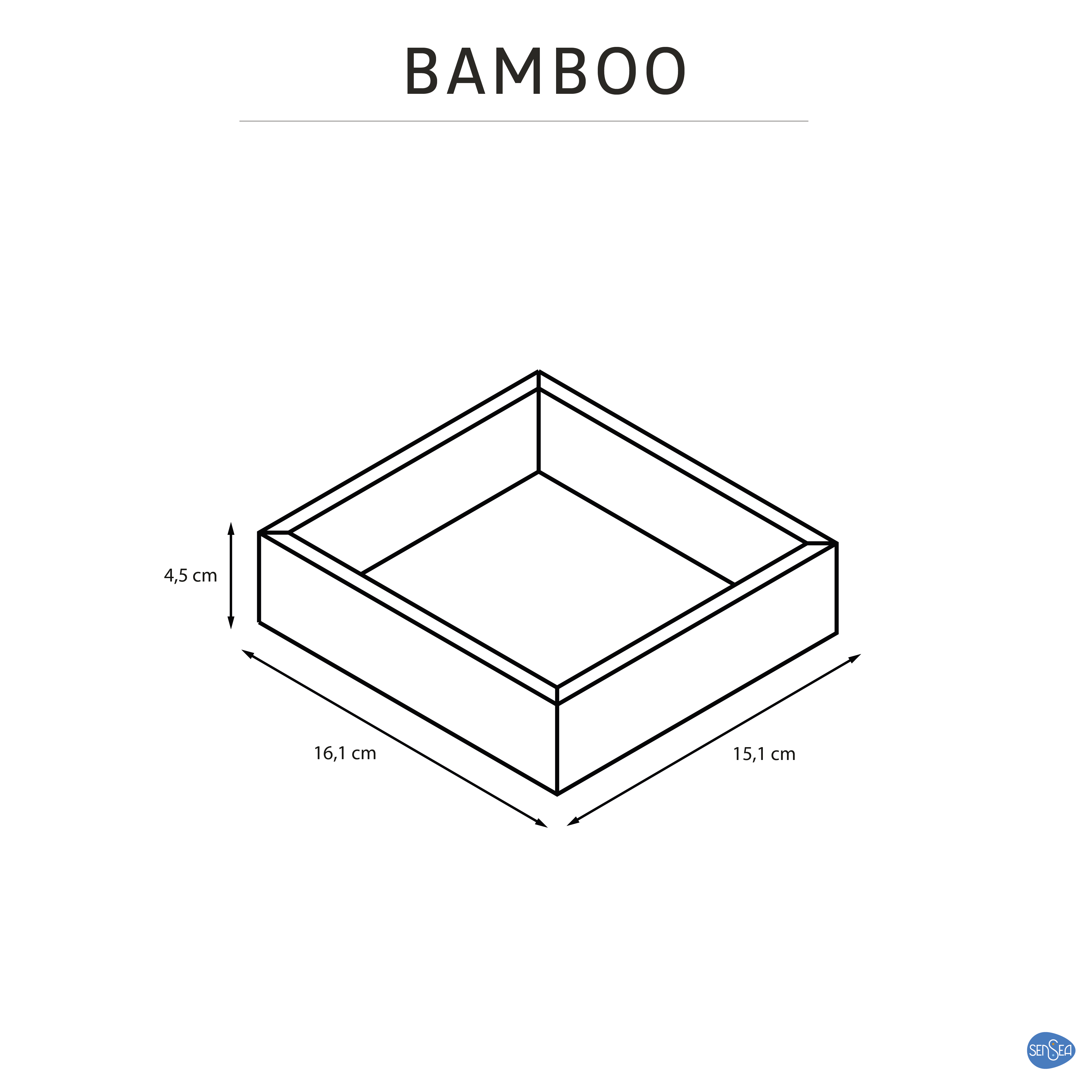 Organizer tacka pudełko Bamboo Sensea - 11