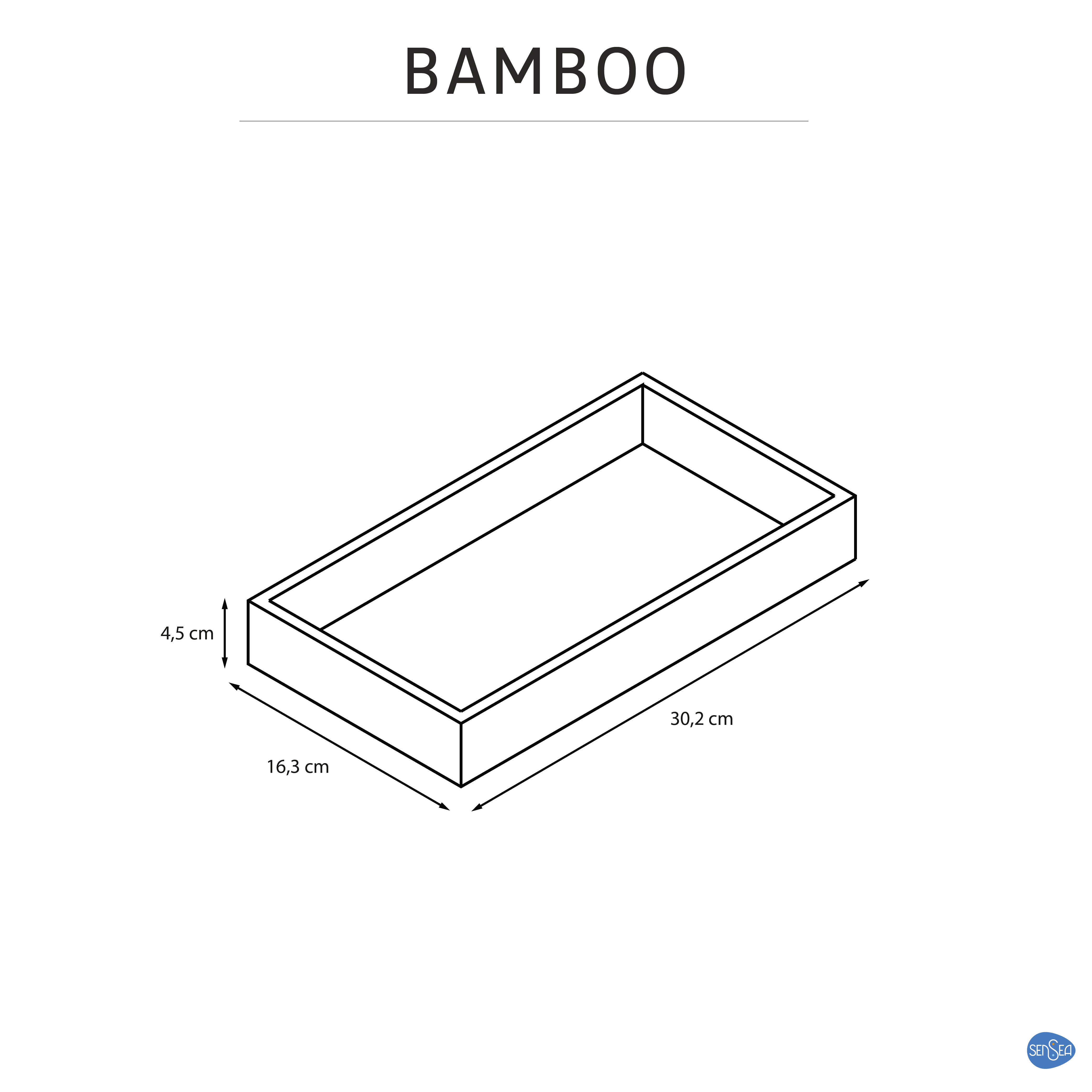 Organizador de almacenamiento marrón Sensea 16.3x30.2x4.5cm - 3