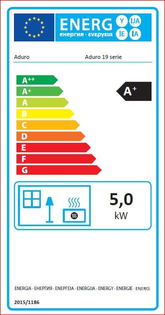 Poêle à bois ADURO 19 noir, 5 kW - 9