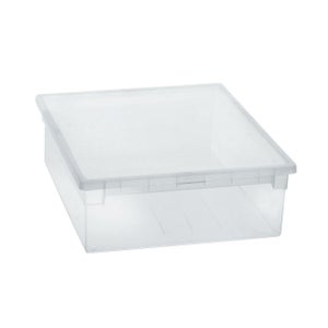 2 Scatole Portaoggetti Trasparenti con Scomparti – per Gioielli, Perline, Viti e Piccoli Oggetti – Plastica PP Resistente – Ideali per Casa, Officina, Cucina e Craft – Dimensioni 19,4x12,5x4,5 cm
