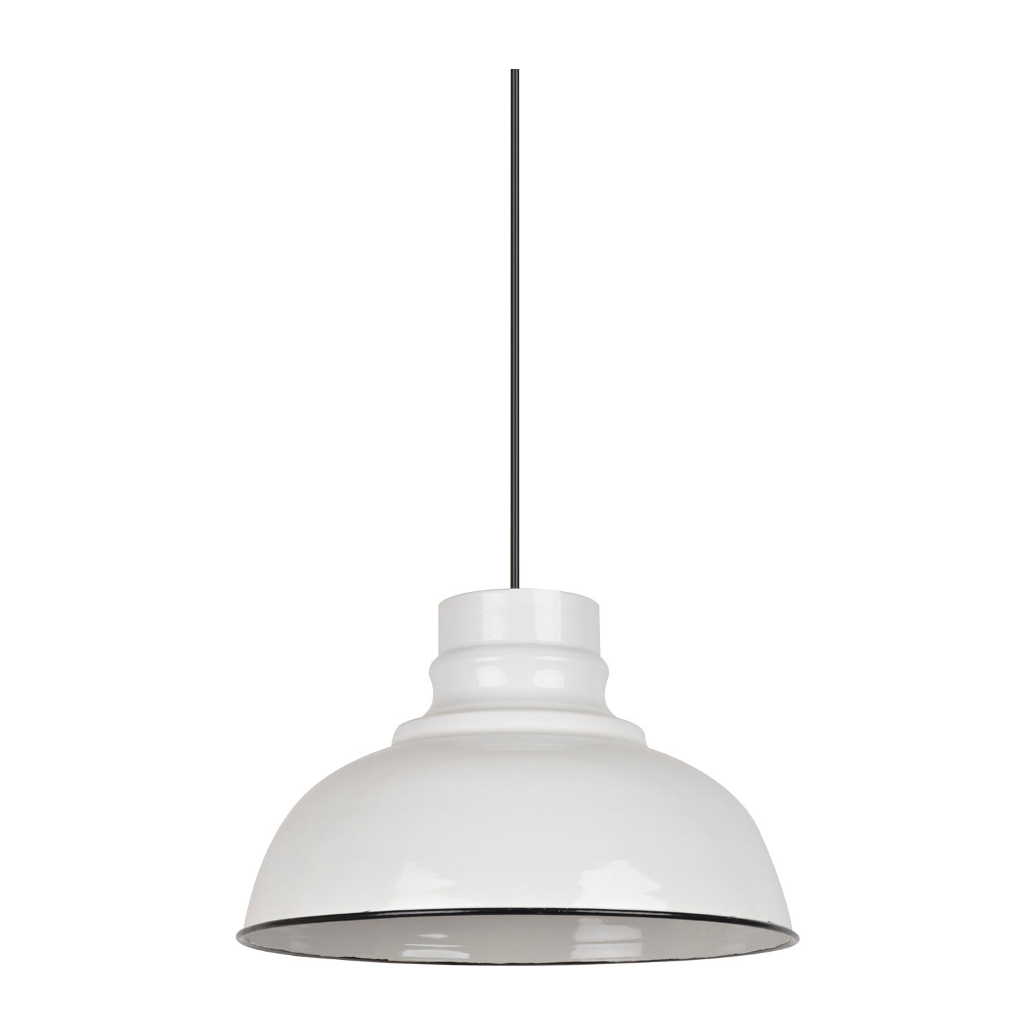 Suspension Canteen acier, blanc, Diam.30 cm, E27 - 10