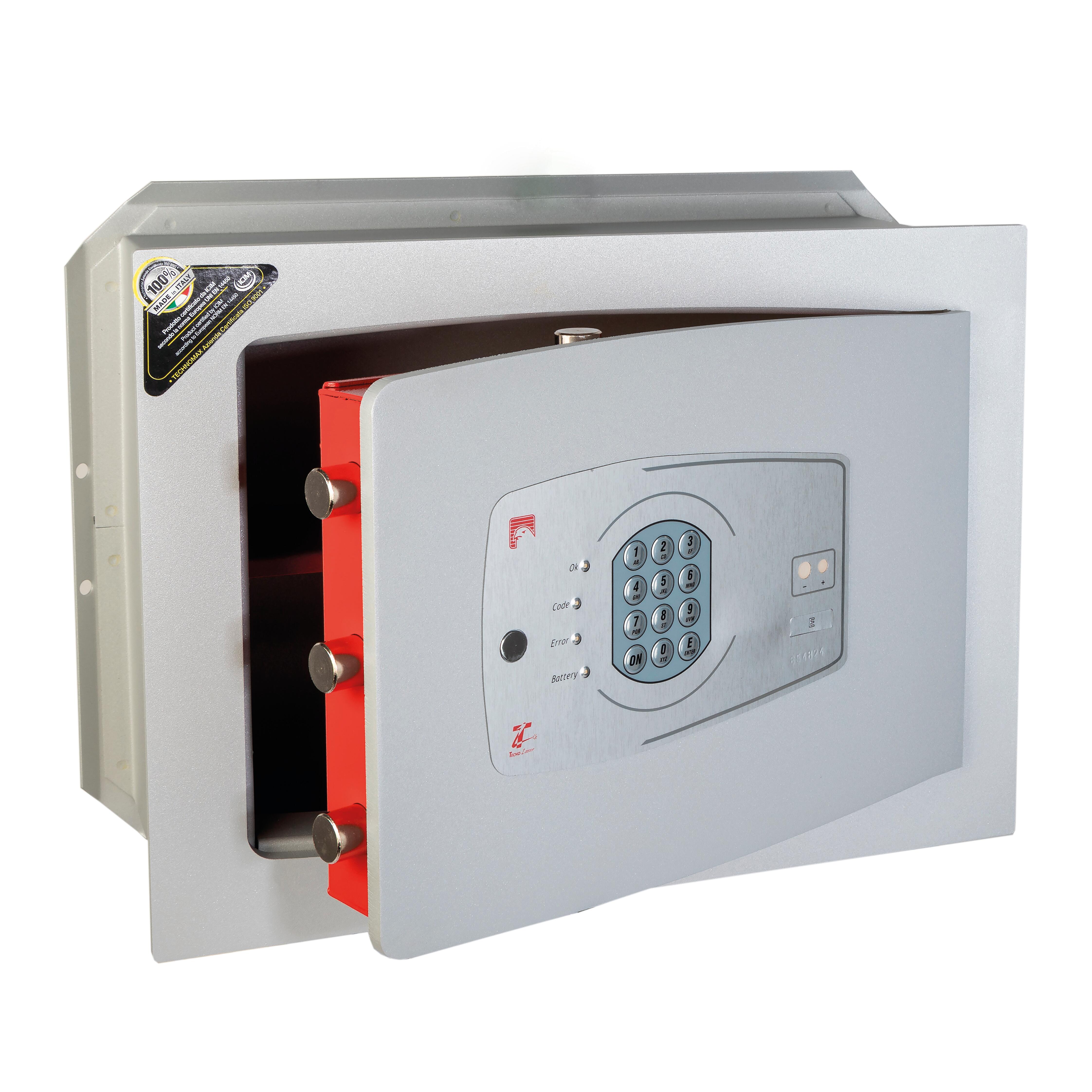 Cassaforte con codice elettronico TECHNOMAX NT/5AT a incasso L 46 x H 34 x P 20 cm - 3