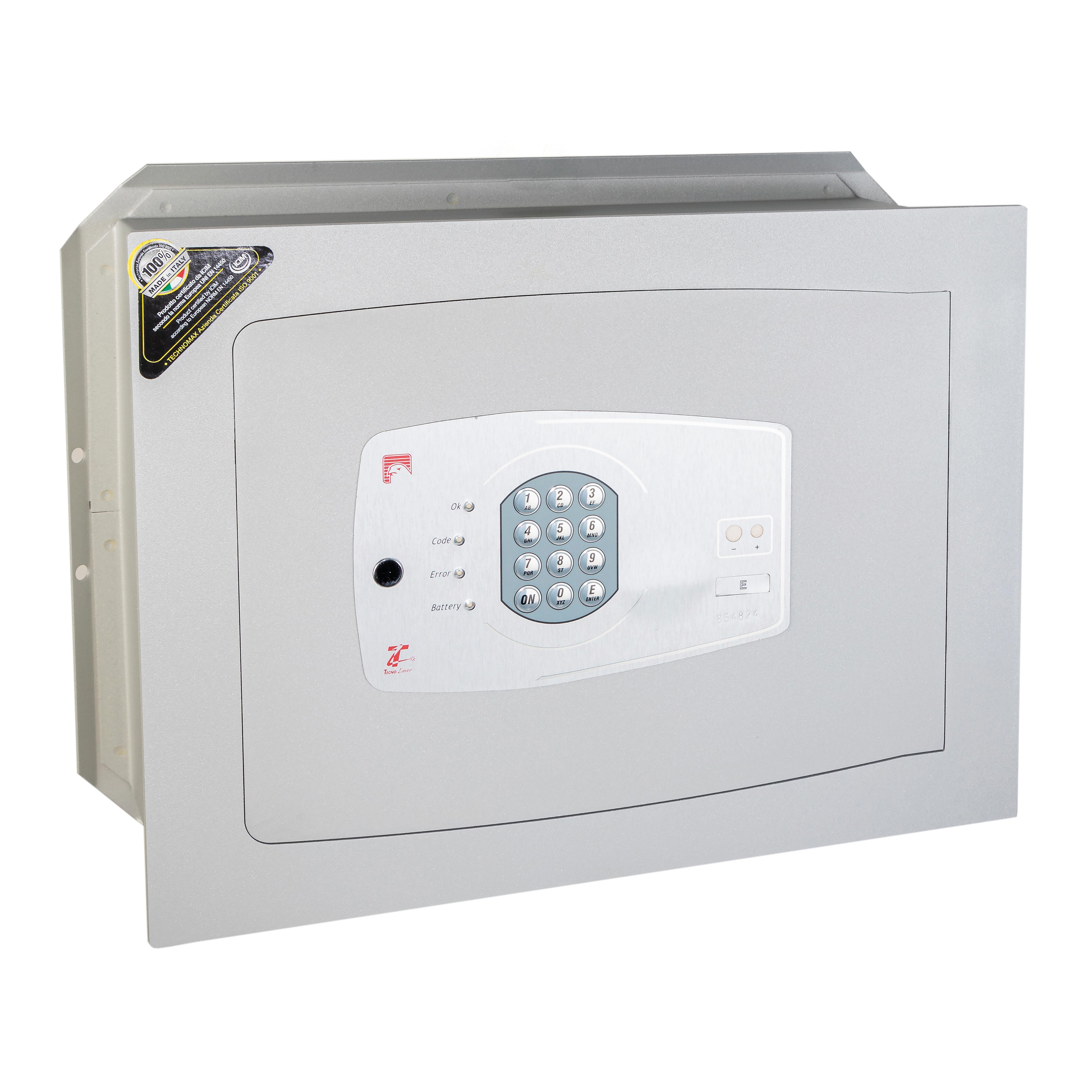 Cassaforte con codice elettronico TECHNOMAX NT/5AT a incasso L 46 x H 34 x P 20 cm - 2