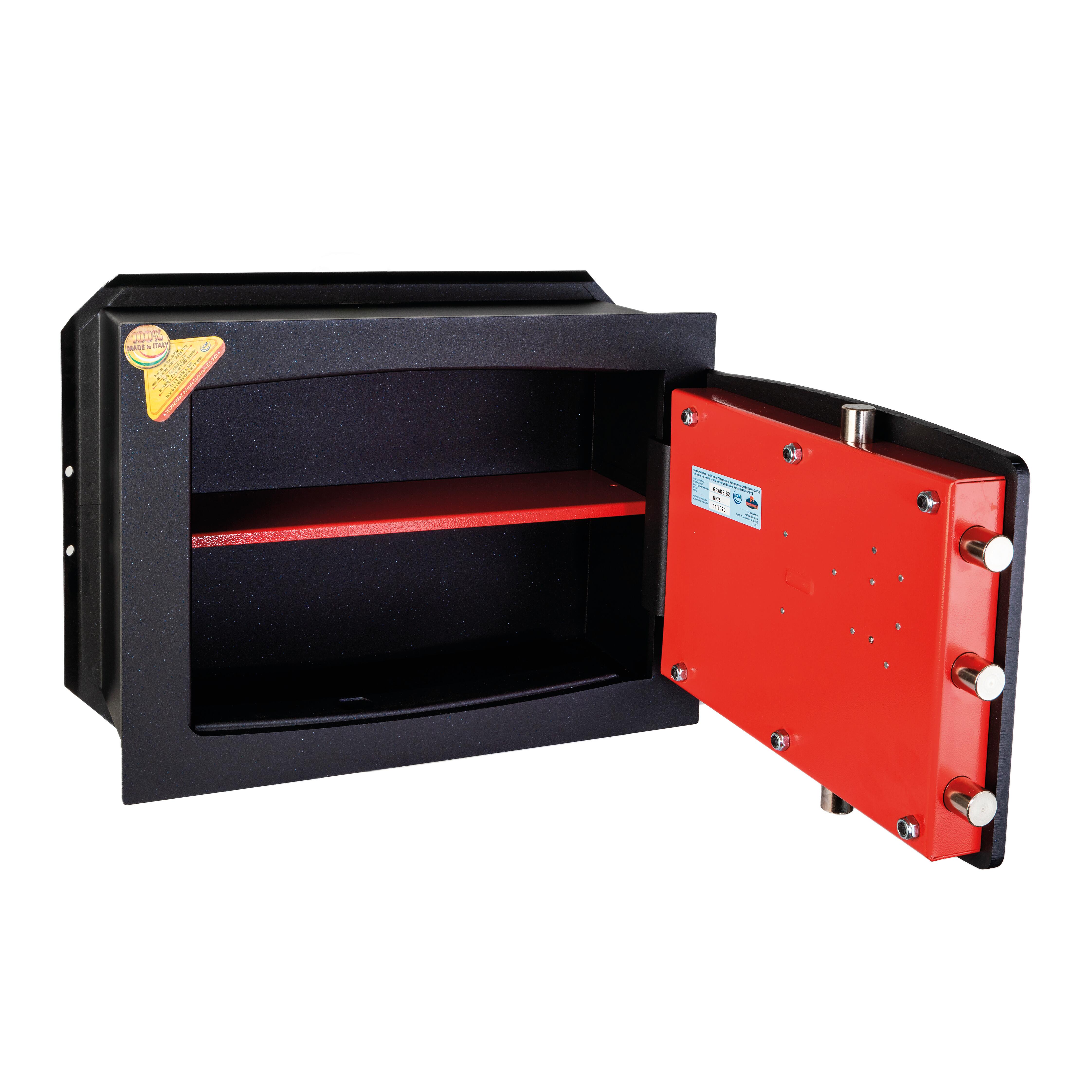 Cassaforte a chiave TECHNOMAX NK/5 a incasso L 46 x H 34 x P 20 cm - 4