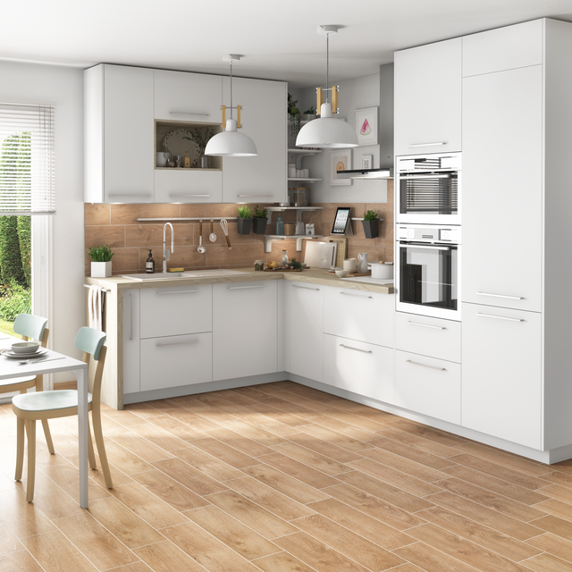 Piastrella da pavimento e rivestimento interno in gres porcellanato 17.8 x 62.8 cm smaltato beige opaco Leave R9 traffico intenso (pei 4/5) Sp. 7.4 mm 1.56 mq