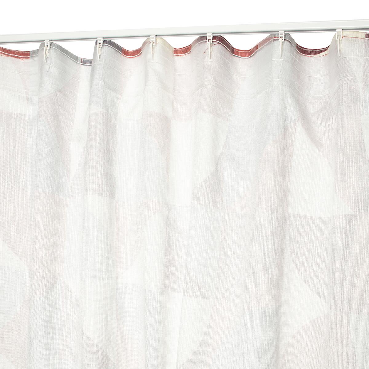 Tenda Oliver marrone, fettuccia e passanti nascosti 140x280 cm - 9