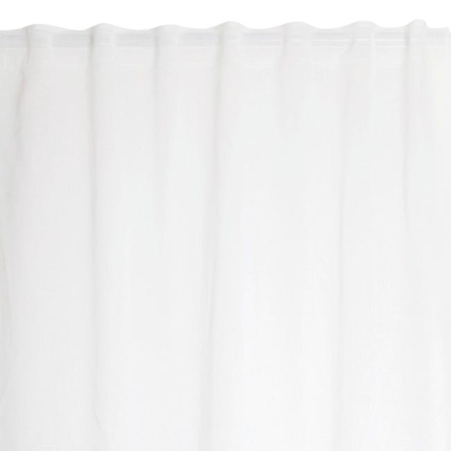 Leroymerlin Tenda Maryline bianco fettuccia e passanti nascosti 140x280 cm Quali Leroymerlin Tenda Maryline bianco fettuccia e passanti nascosti 140x280 cm Quali
