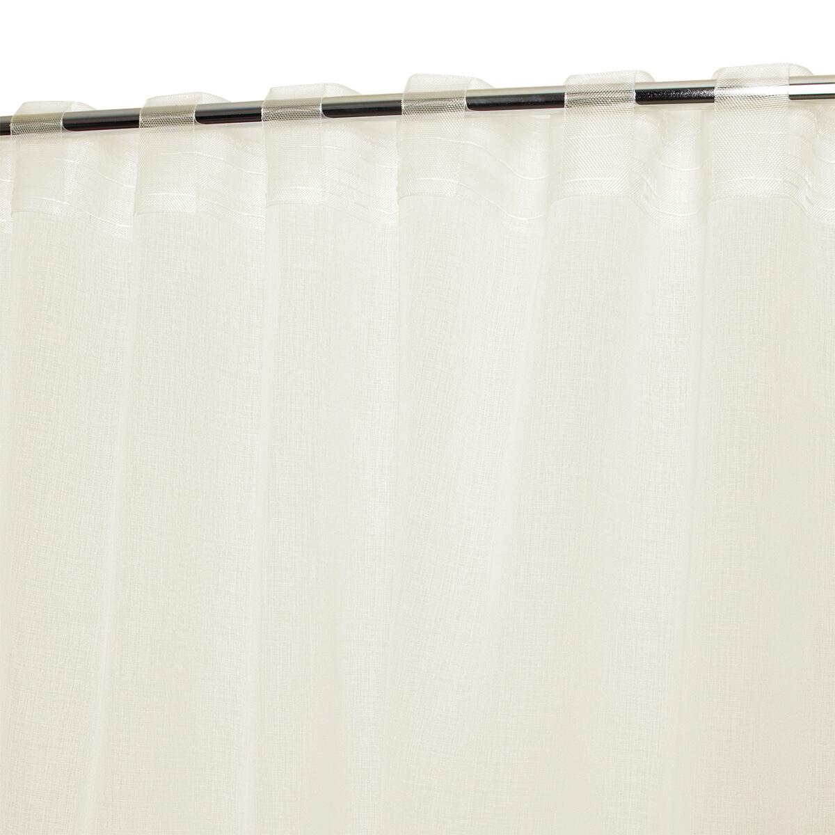 Tenda Accadia ecrù semi-oscurante passanti nascosti 140x280 cm - 9