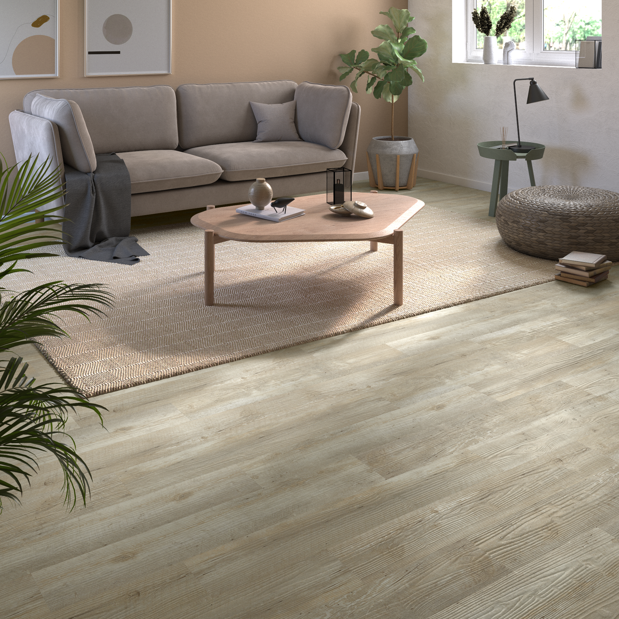 Suelo vinílico autoadhesivomedio  New Walung efecto madera natural BG210-018 ART - 3