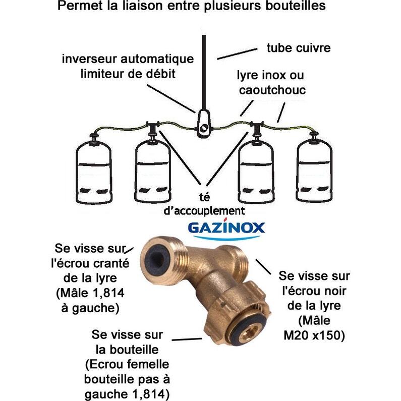 Inverseur automatique pour gaz butane 1ère détente, GAZINOX - 2