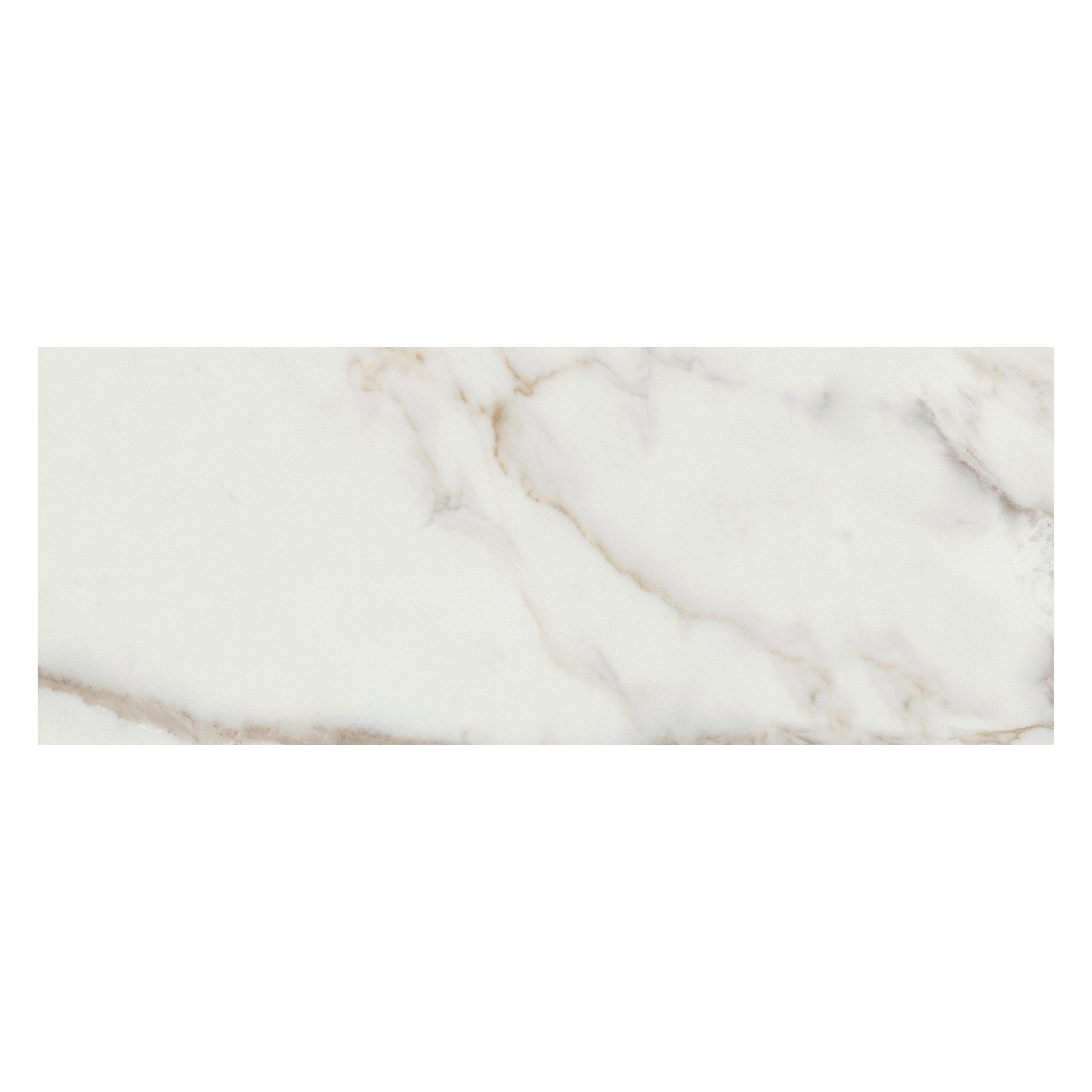 Piastrella da pavimento e rivestimento interno in gres porcellanato 60 x 120 cm rettificato smaltato bianco lappato Calacatta traffico medio (pei 2/5) Sp. 10 mm 1.44 mq - 6