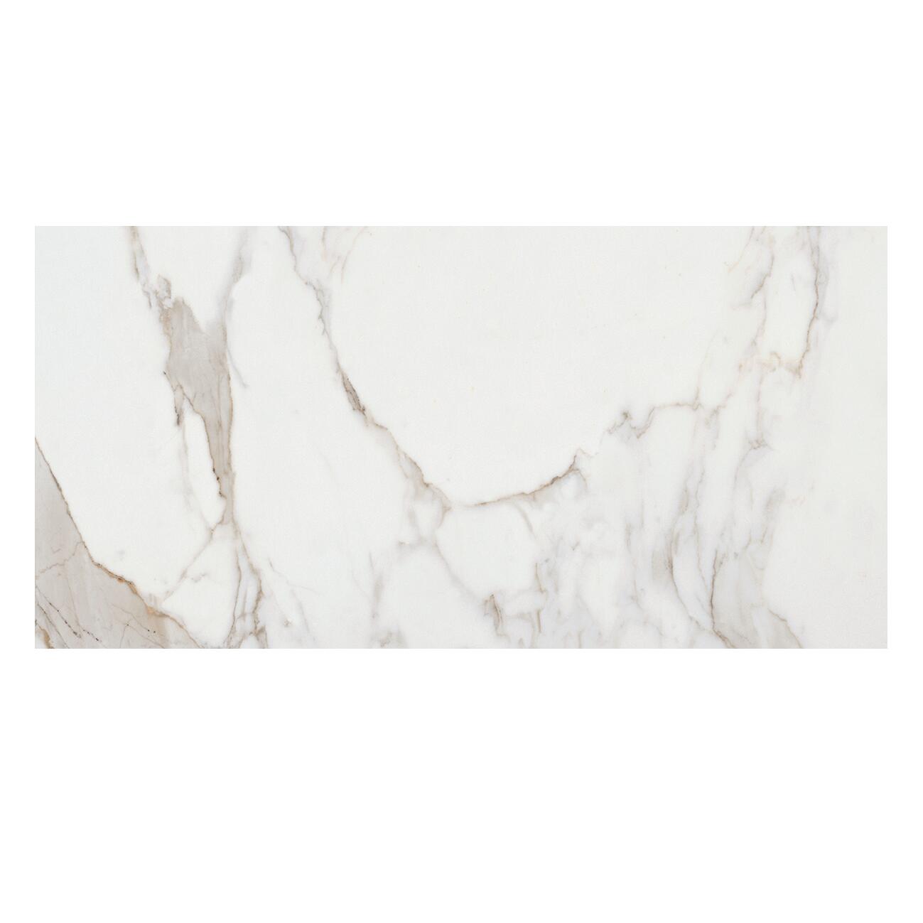 Piastrella da pavimento e rivestimento interno in gres porcellanato 60 x 120 cm rettificato smaltato bianco lappato Calacatta traffico medio (pei 2/5) Sp. 10 mm 1.44 mq - 5