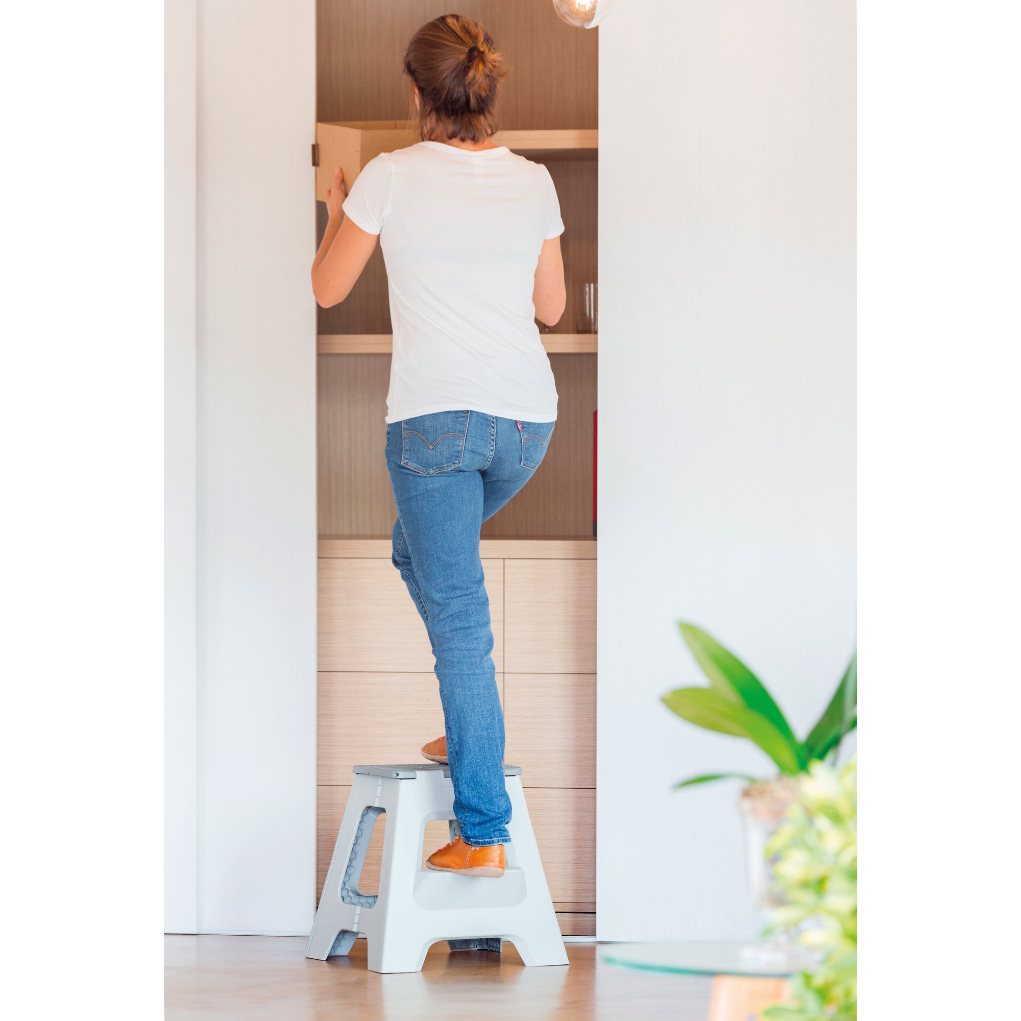 Sgabello in polipropilene CASA VIGAR Foldable 2-step stool 2 gradini 150 kg
 - 5