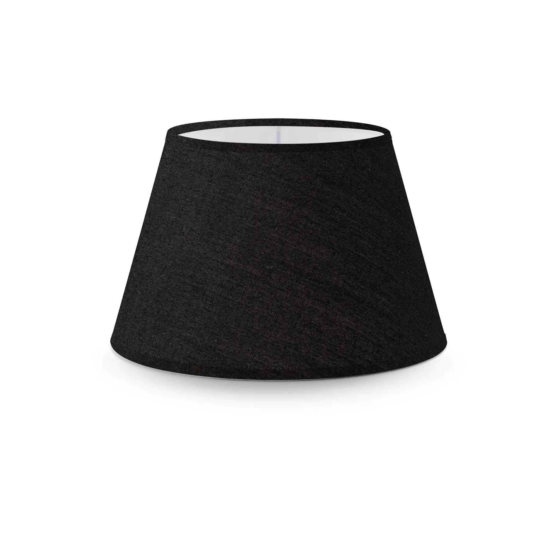 Paralume  Ø 20 cm nero in teletta - 2