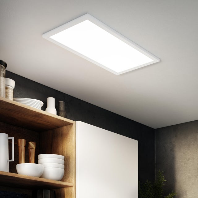 Panneau LED Anvik 59.5 x 29.5 cm 1900 Lm blanc chaud/neutre/froid INSPIRE blanc
