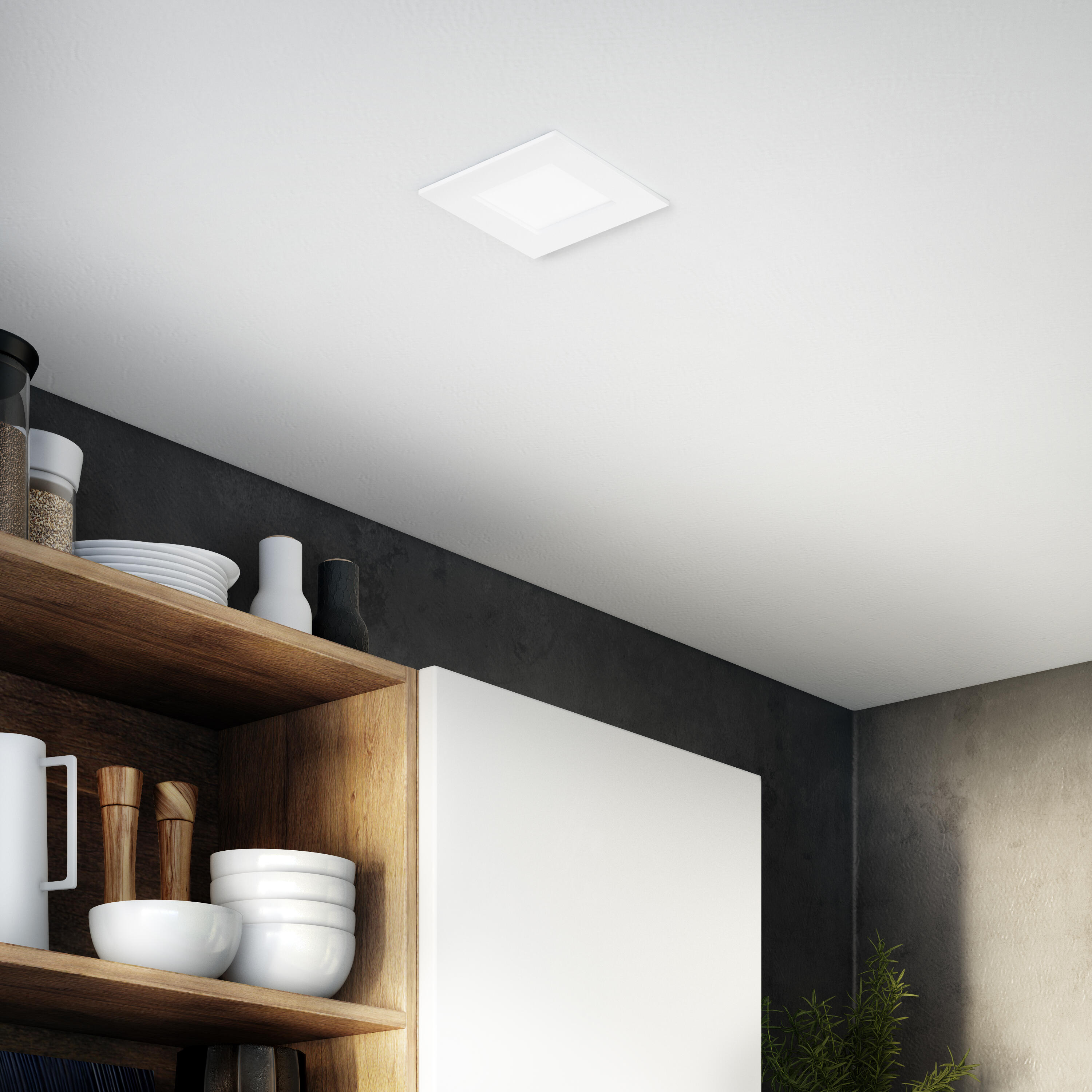 Faretto da incasso con fonte luminosa fisso Modulo LED INSPIRE EXTRA FLAT XS bianco 8.5X8.5 cm Luce bianco naturale - 3