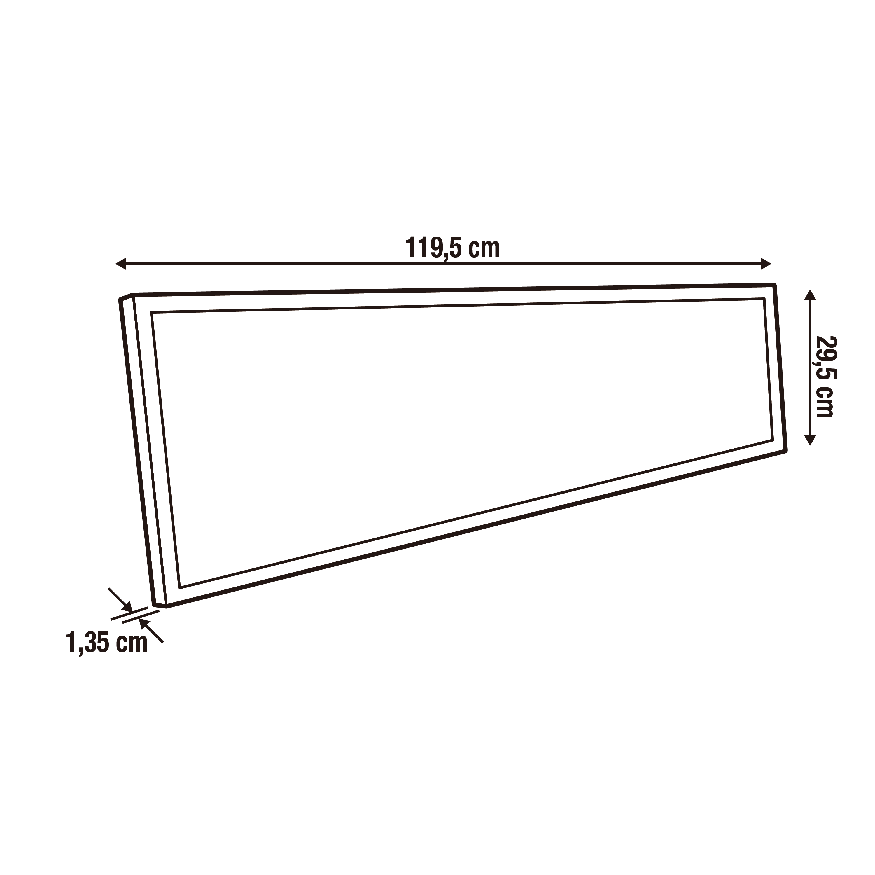 Panel LED Anvik IP20 30 x 120 cm 4000 lm Inspire - 15