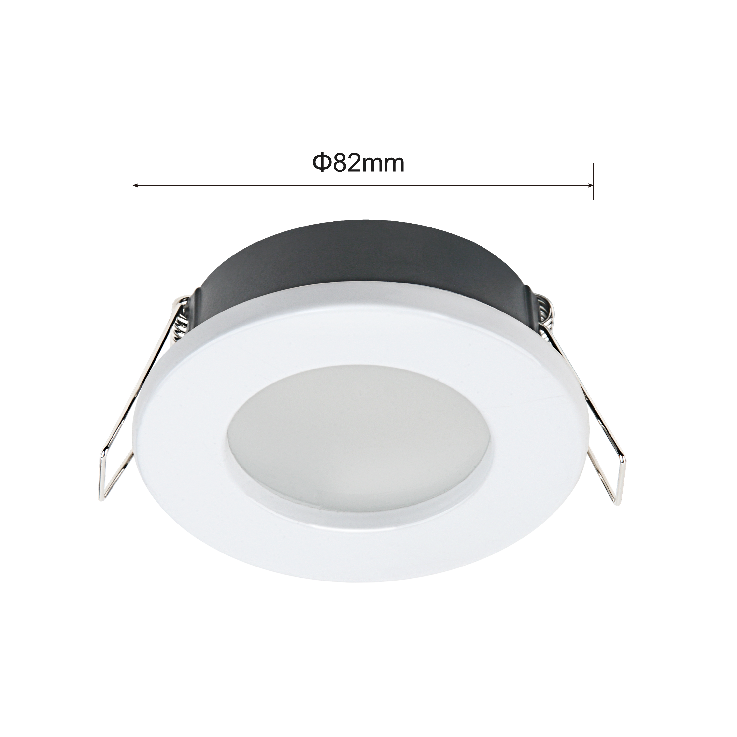 Portafaretto da incasso in alluminio LECCO GU10 bianco tondo IP65 INSPIRE - 10